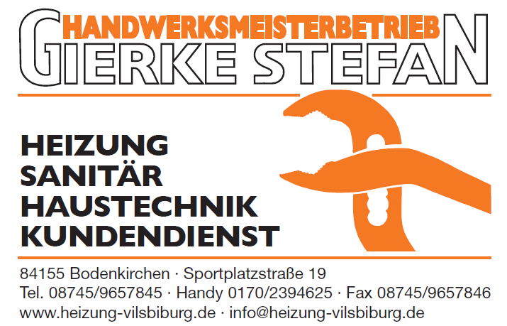 Heizung, Sanitr, Haustechnik, Kundendienst - Gierke Stefan Vilsbiburg